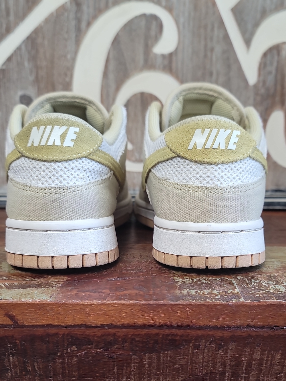 Nike Wmns Dunk Low Next Nature SE "Team Gold/Pale Ivory" Wmns 8.5 Good Cond. - Picture 8 of 15